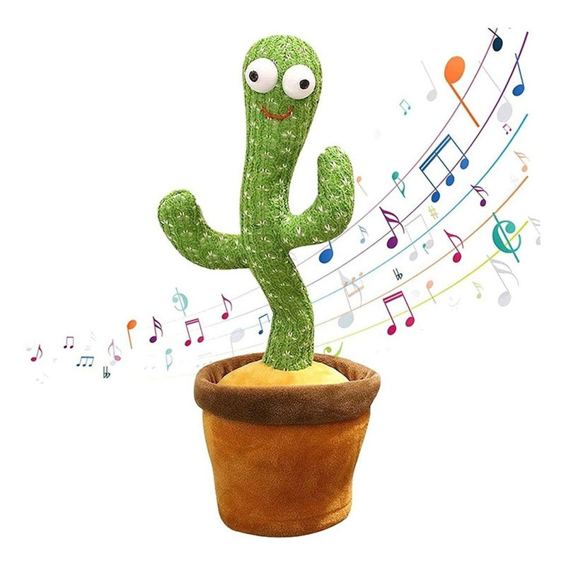 Cactus Bailarín Musical Repetidor Recargable Voz Interactivo