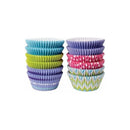 Pack 100 Capsulas Para Hornear Cupcakes 10cm Multicolor (azul, Morado, Rosa, Verde)