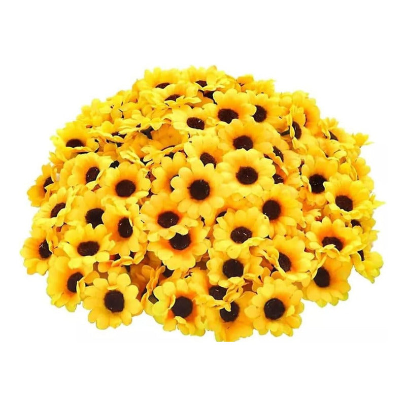 100 Piezas Cabezas De Flores Artificiales Para Manualidades
