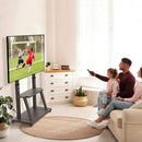 Soporte Tv Pedestal Con Ruedas 32 A 75 Pulgadas Negro