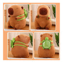 Juguetes De Peluche De Capibara Y Mochilas Pequeñas Con Forma De Tortuga Marrón Claro